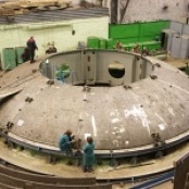 Контрольная сборка днища корпуса реактора БН-800