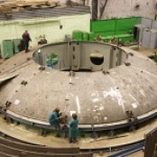 Контрольная сборка днища корпуса реактора БН-800